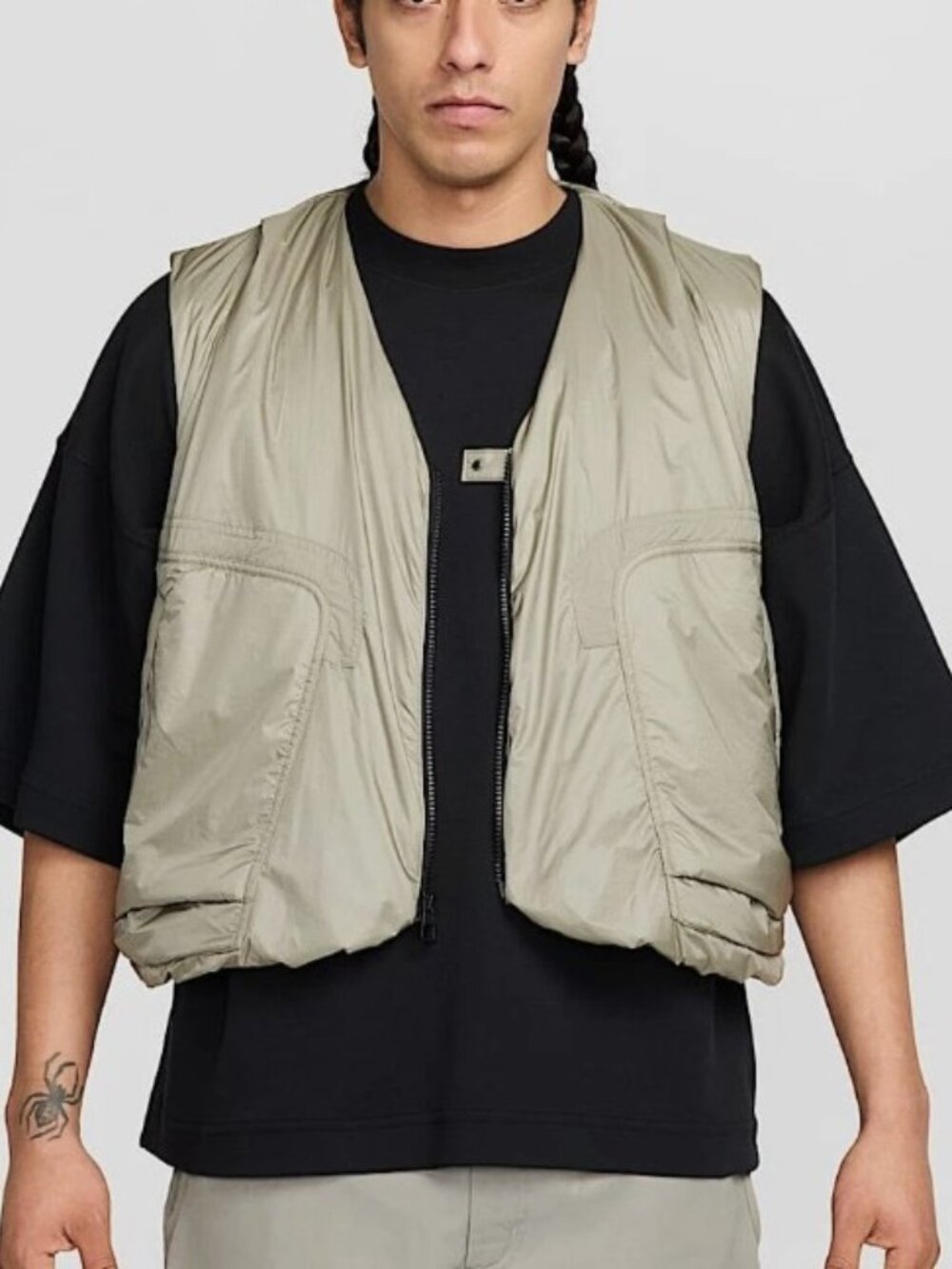 Nike Tech Woven Vest Olive Loose Fit HM4262-320 Men Size 2XL
